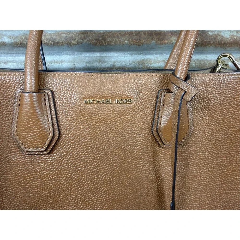 Michael Kors Mercer Large Leather Tote Bag in Acorn Pristine! Used 1 Time